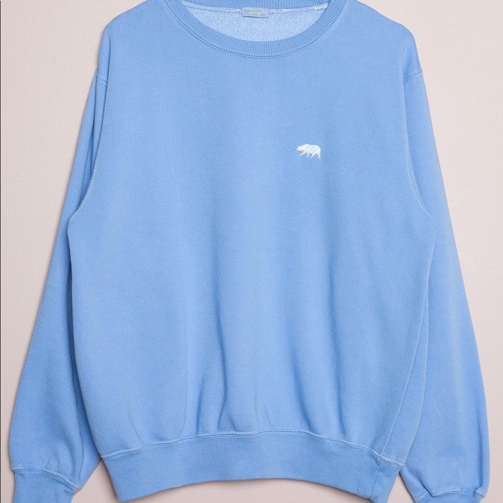 Brandy Melville/John Galt baby blue Bear pullover